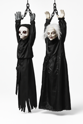 Creepy Animated Hanging Doll Figure - 53 Inches